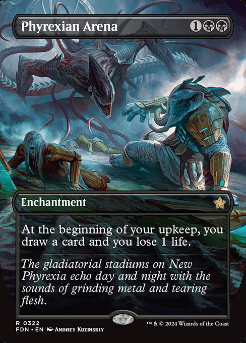 Phyrexian Arena (Borderless) (Foil) - Foundations