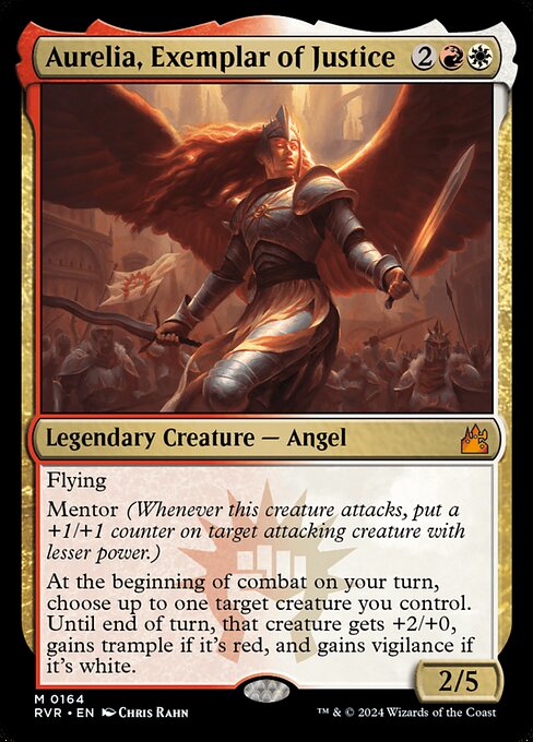 Aurelia, Exemplar of Justice (Foil) - Ravnica Remastered