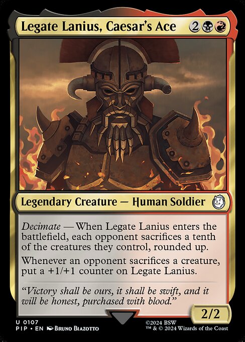 Legate Lanius, Caesar's Ace - Universes Beyond: Fallout