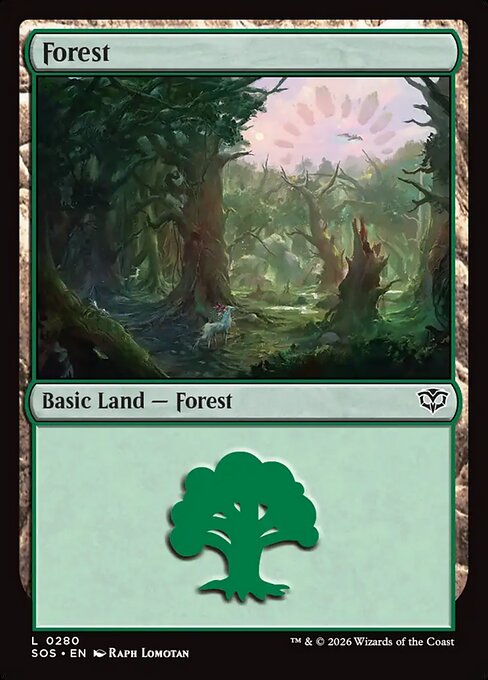 Forest (0280) (Foil) - Secrets of Strixhaven