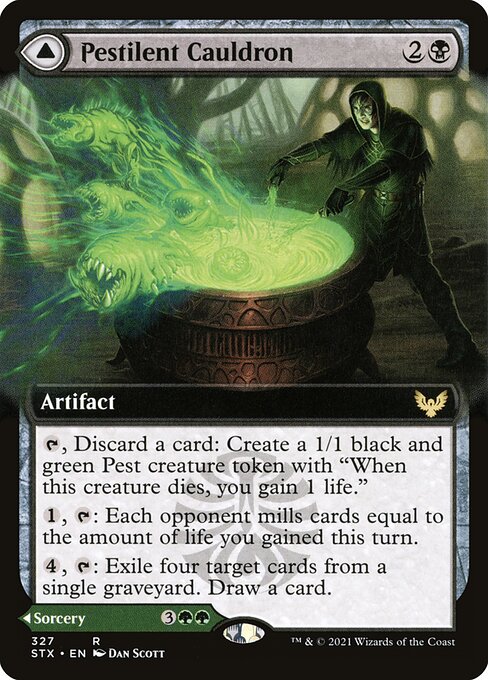 Pestilent Cauldron (Extended Art) - Strixhaven: School of Mages