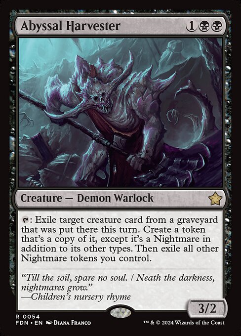 Abyssal Harvester (Foil) - Foundations