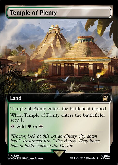 Temple of Plenty (Extended Art) (Foil) - Universes Beyond: Doctor Who