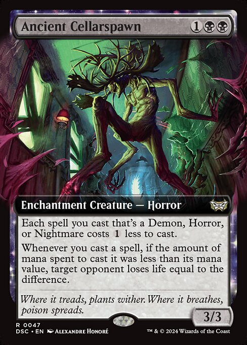 Ancient Cellarspawn (Extended Art) - Commander: Duskmourn: House of Horror
