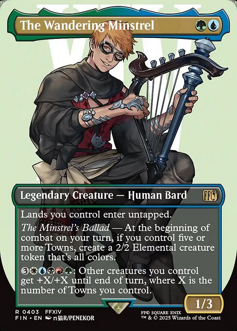 The Wandering Minstrel (Borderless) (Foil) - FINAL FANTASY