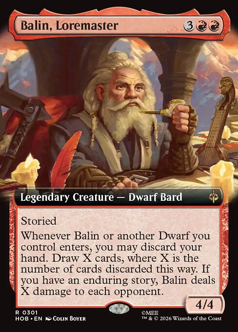 Balin, Loremaster (Extended Art) - The Hobbit