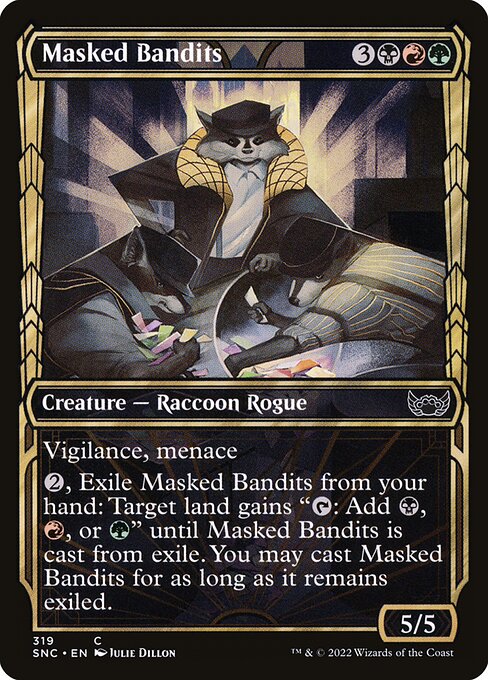 Masked Bandits (Showcase) (Foil) - Streets of New Capenna
