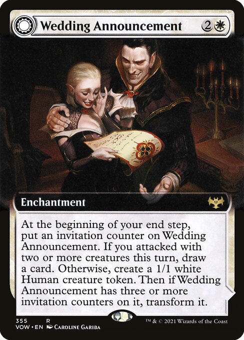 Wedding Announcement (Extended Art) (Foil) - Innistrad: Crimson Vow