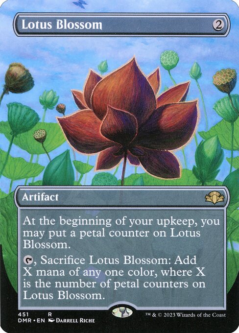 Lotus Blossom (Borderless) (Foil) - Dominaria Remastered