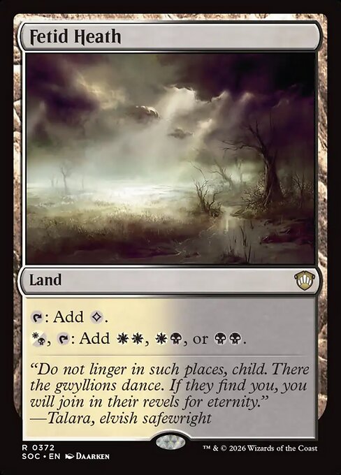 Fetid Heath - Commander: Secrets of Strixhaven