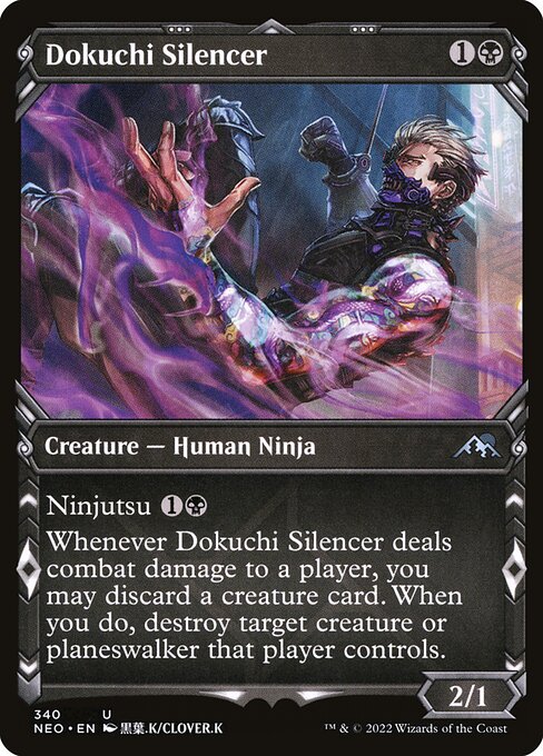 Dokuchi Silencer (Showcase) - Kamigawa: Neon Dynasty