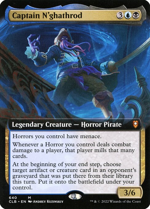 Captain N'ghathrod (Extended Art) - Commander Legends: Battle for Baldur's Gate