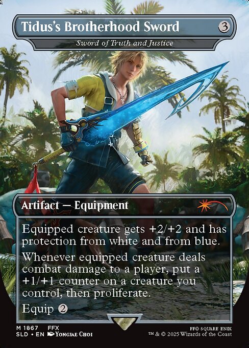 Tidus's Brotherhood Sword - Sword of Truth and Justice - Secret Lair Drop Series