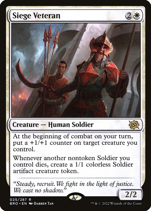 Siege Veteran (Foil) - The Brothers' War