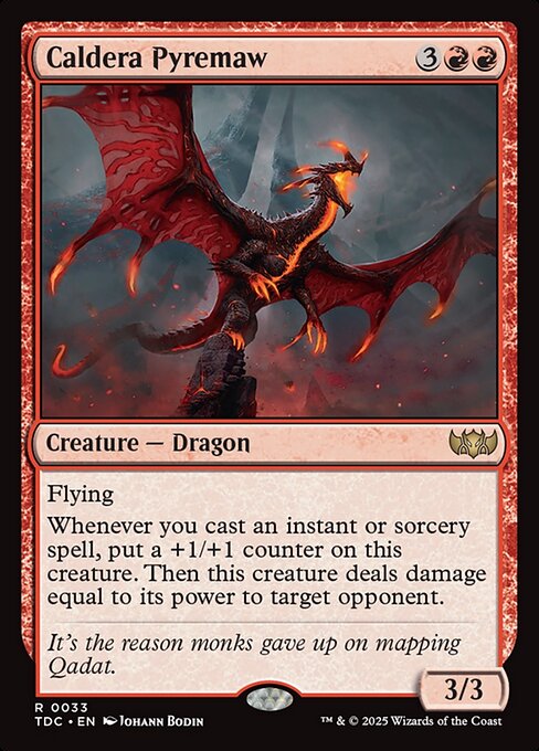 Caldera Pyremaw - Commander: Tarkir: Dragonstorm