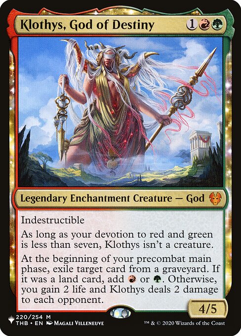 Klothys, God of Destiny - The List Reprints
