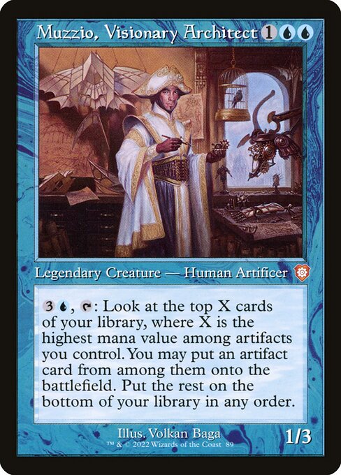 Muzzio, Visionary Architect (Retro Frame) - Commander: The Brothers' War