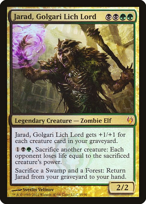 Jarad, Golgari Lich Lord - Duel Decks: Izzet vs. Golgari