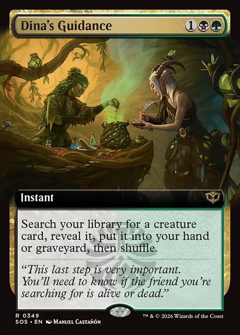 Dina's Guidance (Extended Art) (Foil) - Secrets of Strixhaven