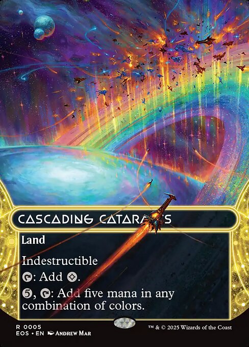 Cascading Cataracts (0005) (Borderless) - Edge of Eternities: Stellar Sights