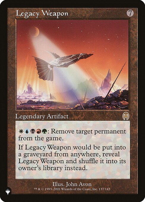 Legacy Weapon - The List Reprints