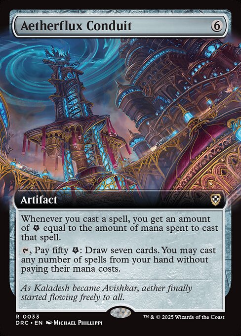 Aetherflux Conduit (Extended Art) - Commander: Aetherdrift