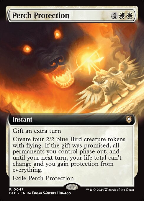 Perch Protection (Extended Art) - Commander: Bloomburrow