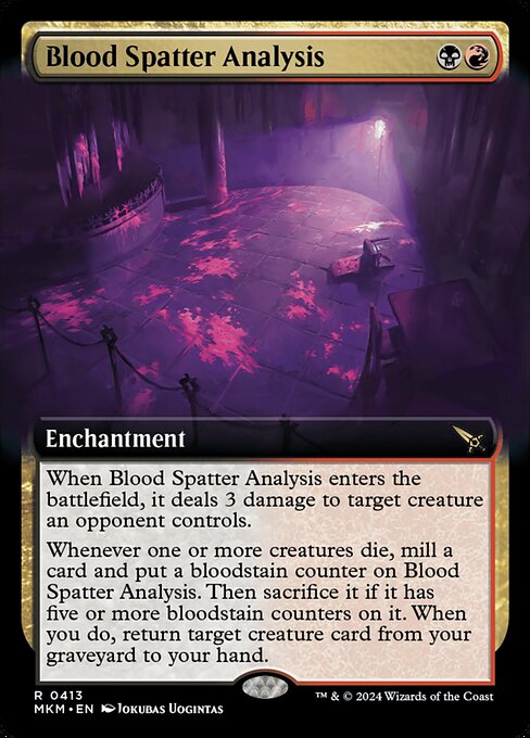 Blood Spatter Analysis (Extended Art) - Murders at Karlov Manor