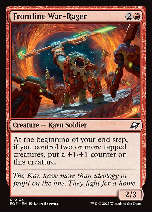 Frontline War-Rager (Foil) - Edge of Eternities