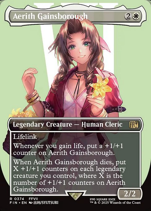 Aerith Gainsborough (Borderless) - FINAL FANTASY