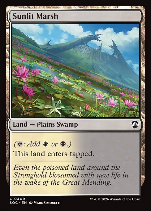 Sunlit Marsh - Commander: Secrets of Strixhaven