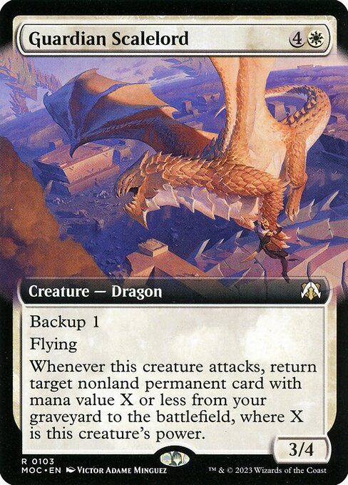 Guardian Scalelord (Extended Art) - Commander: March of the Machine