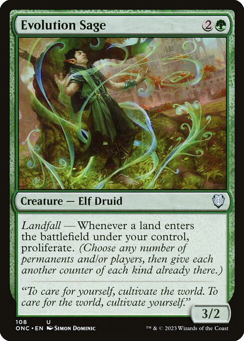 Evolution Sage - Commander: Phyrexia: All Will Be One