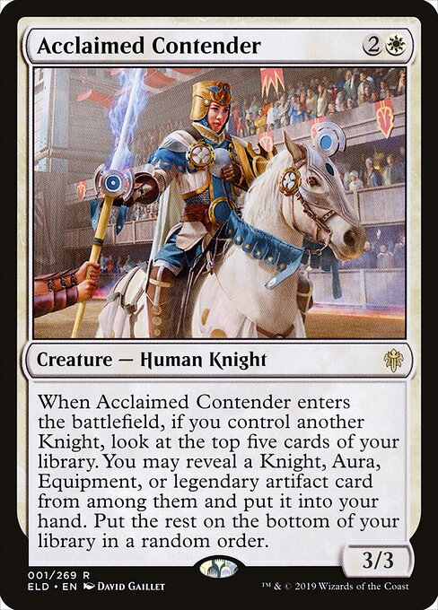 Acclaimed Contender (Foil) - Throne of Eldraine