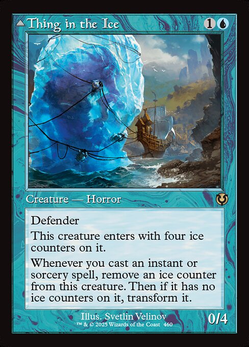 Thing in the Ice (Retro Frame) (Foil) - Innistrad Remastered
