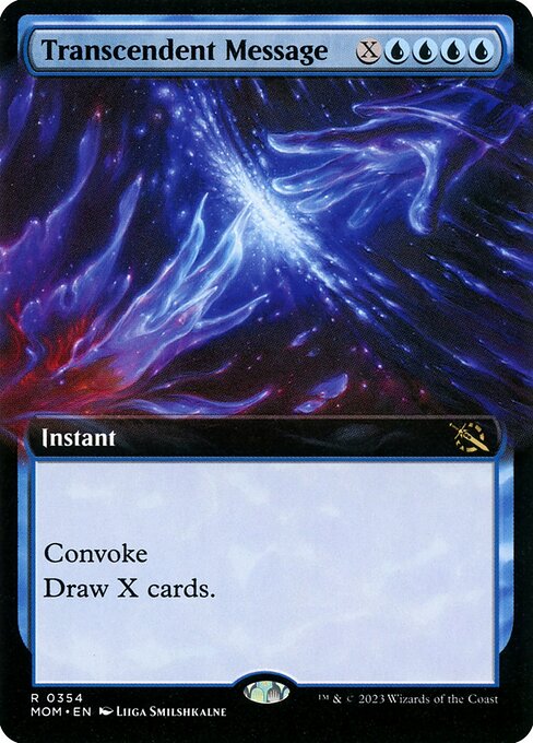 Transcendent Message (Extended Art) (Foil) - March of the Machine