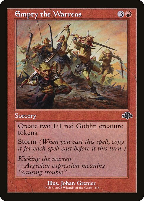 Empty the Warrens (Retro Frame) - Dominaria Remastered