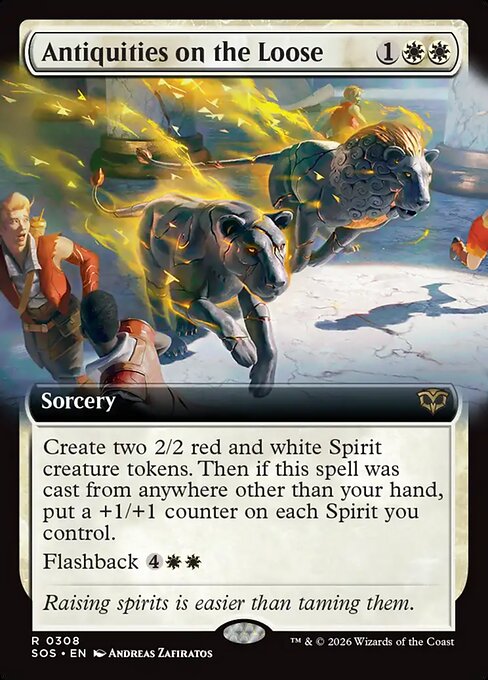 Antiquities on the Loose (Extended Art) (Foil) - Secrets of Strixhaven