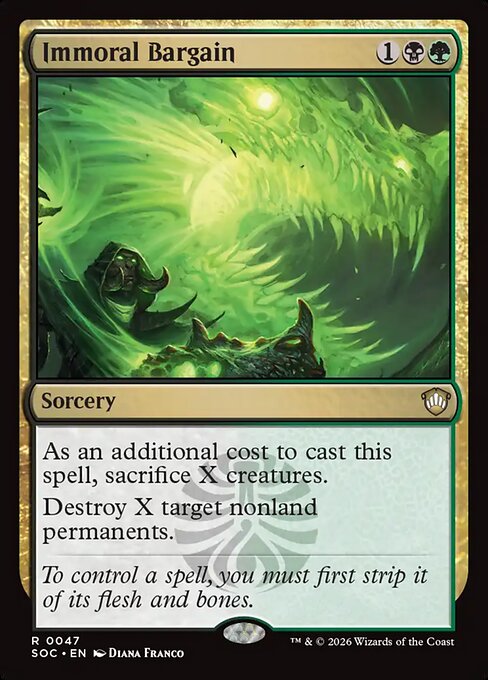 Immoral Bargain - Commander: Secrets of Strixhaven