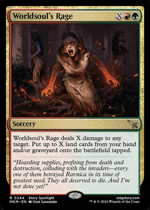 Worldsoul's Rage (Foil) - Murders at Karlov Manor