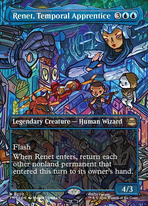 Renet, Temporal Apprentice (Borderless) (Foil) - Teenage Mutant Ninja Turtles
