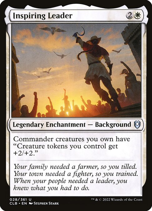 Inspiring Leader (Foil) - Commander Legends: Battle for Baldur's Gate
