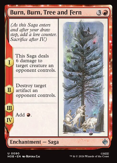 Burn, Burn, Tree and Fern (Foil) - The Hobbit