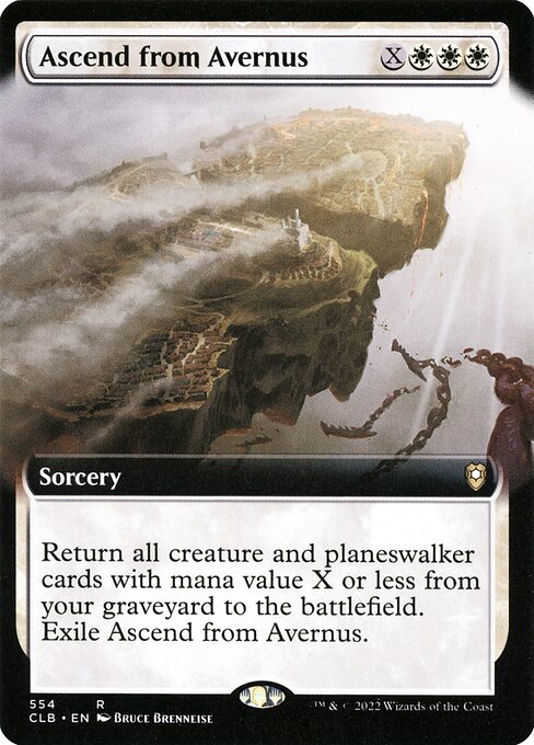 Ascend from Avernus (Extended Art) (Foil) - Commander Legends: Battle for Baldur's Gate