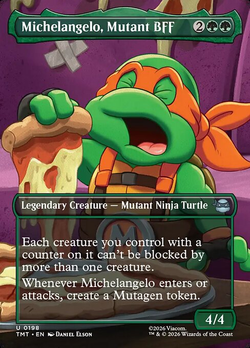 Michelangelo, Mutant BFF (Borderless) (Foil) - Teenage Mutant Ninja Turtles