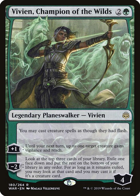 Vivien, Champion of the Wilds (Foil) - War of the Spark