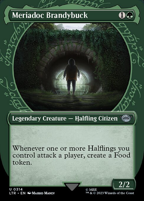 Meriadoc Brandybuck (Showcase) (Foil) - Universes Beyond: The Lord of the Rings: Tales of Middle-earth