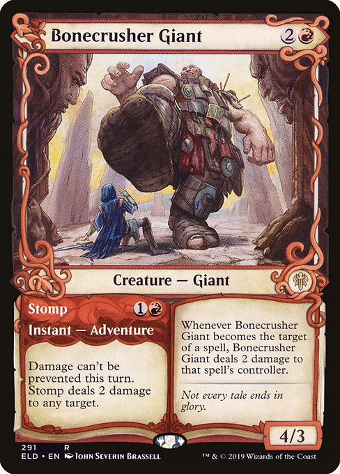 Bonecrusher Giant (Showcase) (Foil) - Throne of Eldraine